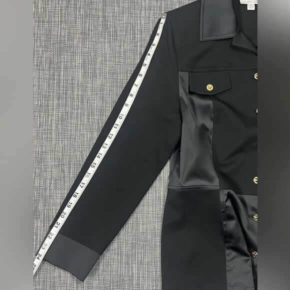 St. John Sport by Marie Black Blazer with Gold Buttons - Picture 15 of 15